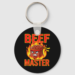 Rundvlees Master Grappige Steak Grill Barbecue Sleutelhanger