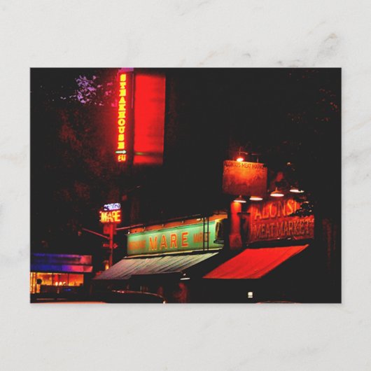 Rundvlees of vis? briefkaart (Voorkant)