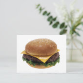 Rundvlees Patti Sandwich Lunch Food Cheeseburger Briefkaart (Staand voorkant)