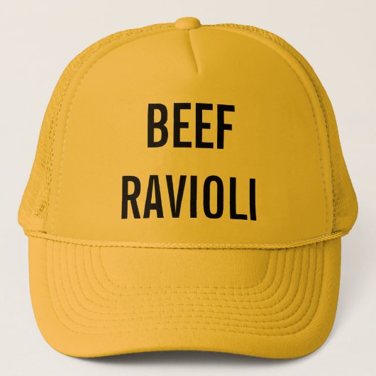 rundvlees Ravioli Trucker Pet (Voorkant)