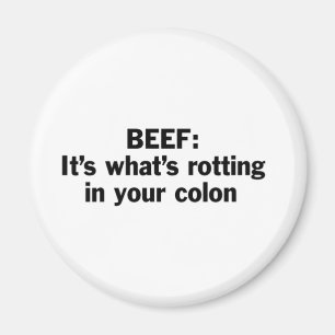 Rundvlees roteert in uw colon magneet