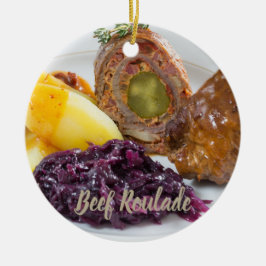 Rundvlees Roulade met aardappelen en keuken van ro Keramisch Ornament
