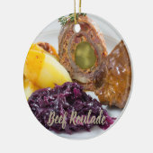 Rundvlees Roulade met aardappelen en keuken van ro Keramisch Ornament (Links)