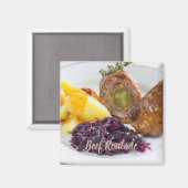 Rundvlees Roulade met aardappelen en keuken van ro Magneet (Voorkant / Achterkant)