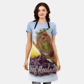 Rundvlees Roulade met aardappelen en keuken van ro Schort (Gedragen)