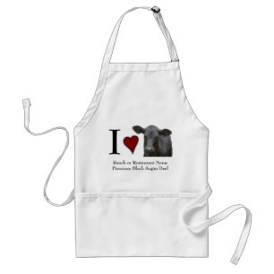 Rundvlees Steak I Love Black Angus Standaard Schort