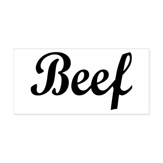 Rundvlees Typografie Rubber Art Stempel (Afrduk)