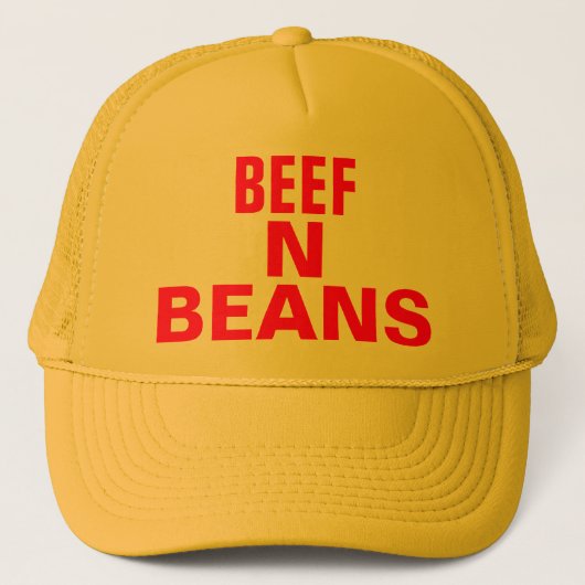 rundvlees van bonen Trucker Hat Pet (Voorkant)