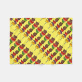 Rundvlees Veggie Kebab Skewer Picnic Food Foodie Fleece Deken (Voorkant (Horizontaal))