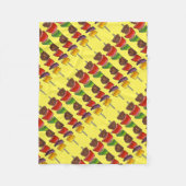 Rundvlees Veggie Kebab Skewer Picnic Food Foodie Fleece Deken (Voorkant)