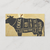 Rundvleesdiagram | Echtgenote van slagerijen Visitekaartje (Voorkant)