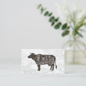 Rundvleesdiagram Visitekaartje (Staand voorkant)