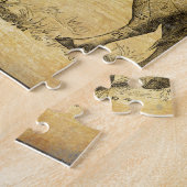  rundvleeskaart met genummerde deelstukken legpuzzel (Zijkant)