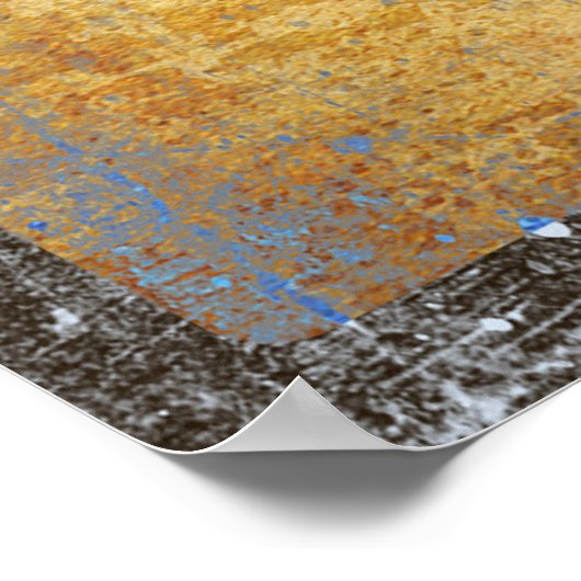 rundvleeskaart met genummerde deelstukken poster (Hoek)