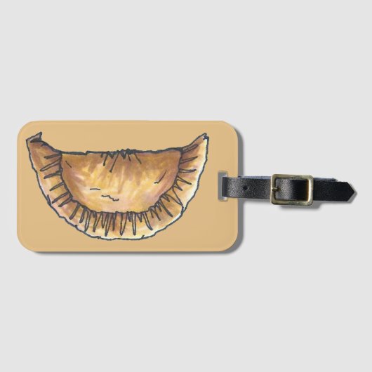 Rundvleeskaas Empanadas Latijns-Amerikaanse voedse Bagagelabel (Voorkant (horizontaal))