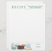 Rundvleeskeuken, hoofdkeukenkookboek, recept lette (Voorkant / Achterkant)