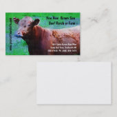 Rundvleesras of -Boerderij Visitekaartje (Voorkant / Achterkant)