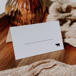Rundvleesweddenschap Plaatskaartje<br><div class="desc">Deze rundvleespaketkaarten voor een bruiloft zijn perfect voor een rustige of moderne bruiloft. Het minimalistische ontwerp kenmerkt een pictogram van de koe. Gebruik deze kaarten voor de maaltijdselectie als een gemakkelijke manier om ervoor te zorgen dat uw gasten de juiste maaltijd bij uw ontvangst ontvangen. De aankoop in bulk en...</div>