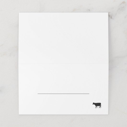 Rundvleesweddenschap Plaatskaartje (Buitenkant ongevouwen)