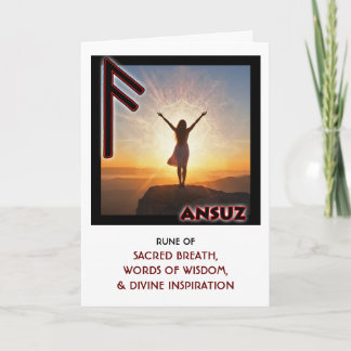 Rune Ansuz - Goddelijke Inspiratie Kaart