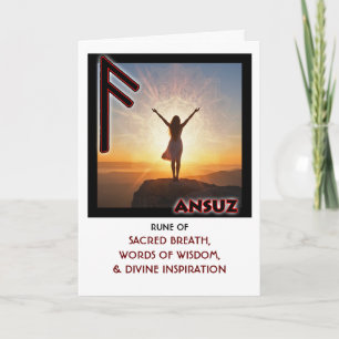 Rune Ansuz - Goddelijke Inspiratie Kaart