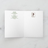 Rune Ansuz - Odin de gedaanteverwisselaar - Slang Kaart (Binnen)