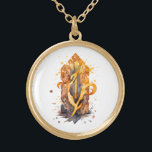 *~*RUNE AP87 VIKING Nordic Geïnspireerde Artsy Oud Goud Vergulden Ketting<br><div class="desc">(Zoek AP87 voor dingen Viking of AP40 voor soortgelijke items ) - KETTING . Het afbeelding is groot dus voel je vrij om OVER te dragen naar elk ZAZZLE PRODUCT dat u kiest. SIERADEN MET INTENTIE (R) - creëer uw eigen intentie. Gebruik deze coole kunstzinnige, artistieke, moderne en toch ,...</div>