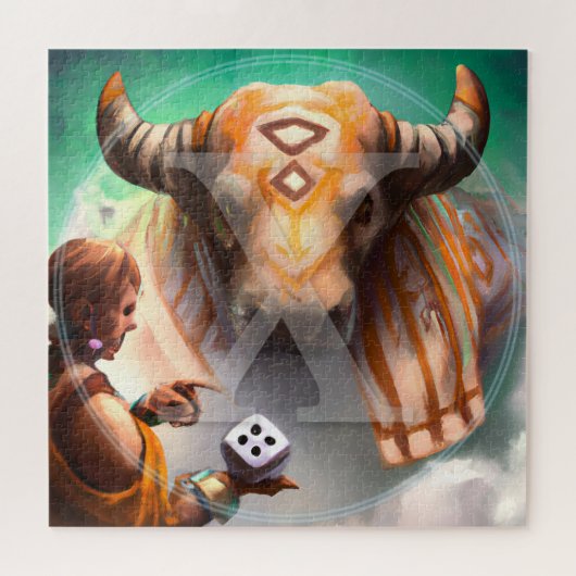 Rune Art Puzzel ᚷ | Angelsaksische Viking runen (Horizontaal)