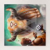 Rune Art Puzzel ᚷ | Angelsaksische Viking runen Legpuzzel (Verticaal)