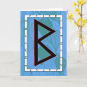 Rune Berkano - Moeder Aarde Kaart (Gele Bloem)