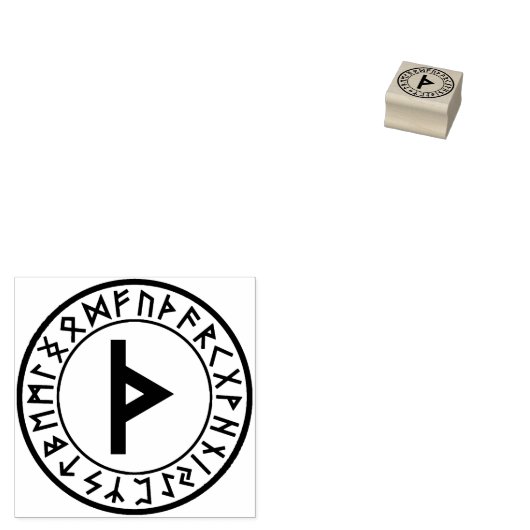 Rune Circle [03]. Thurisaz] Rubberstempel (Gestempeld)