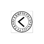 Rune Circle [06]. Kenaz] Rubberstempel (Afrduk)