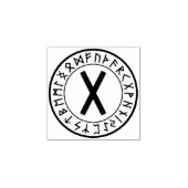Rune Circle [07]. Gebo] Rubberstempel (Afrduk)