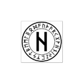 Rune Circle [09]. Hagalaz] Rubberstempel (Afrduk)