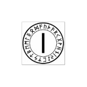 Rune Circle [11]. Isa] Rubber Stempel (Afrduk)