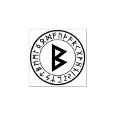 Rune Circle [18. Berkano] Rubberen stempel (Afrduk)