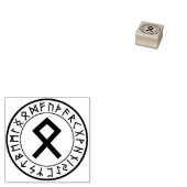 Rune Circle [23. Othala] Rubber Stamp Rubberstempel (Gestempeld)