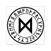Rune Circle (24) Dagaz] Zelfinktstempel Zelfinktende Stempel (Design)