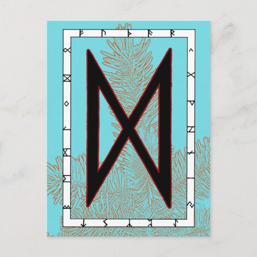 Rune Dagaz - DoorbraakBriefkaart Briefkaart (Voorkant)