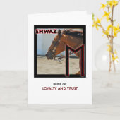 Rune Ehwaz - Loyaliteit & Vertrouwen - Paard Kaart (Gele Bloem)
