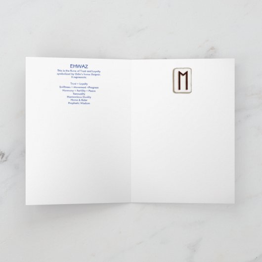 Rune Ehwaz - Loyalty Kaart (Binnen)