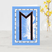 Rune Ehwaz - Loyalty Kaart (Gele Bloem)