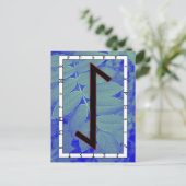 Rune Eihwaz - Gecentreerd doorzettingsBriefkaart Briefkaart (Staand voorkant)