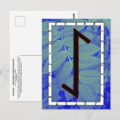 Rune Eihwaz - Gecentreerd doorzettingsBriefkaart Briefkaart (Voorkant / Achterkant)