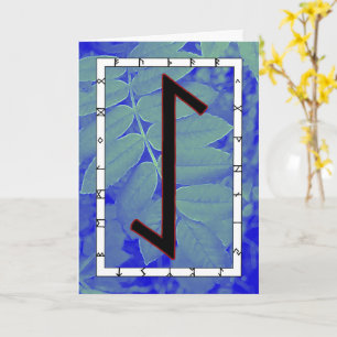 Rune Eihwaz – Gecentreerde volharding Kaart