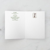 Rune Eihwaz – Overgang - Art Nouveau Kaart (Binnen)