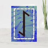 Rune Eihwaz – Volharding in het midden Kaart (Voorkant)