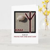 Rune Elhaz - Bescherming & Heiligdom - Shell Kaart (Gele Bloem)
