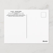 Rune Elhaz - Briefkaart voor bescherming (Achterkant)