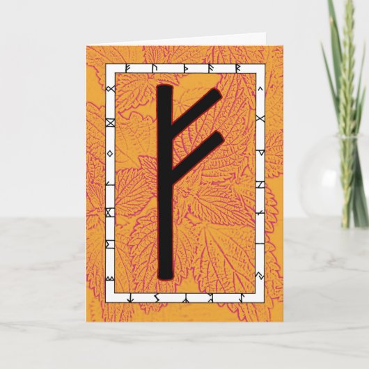 Rune Fehu - Word Kaart (Voorkant)